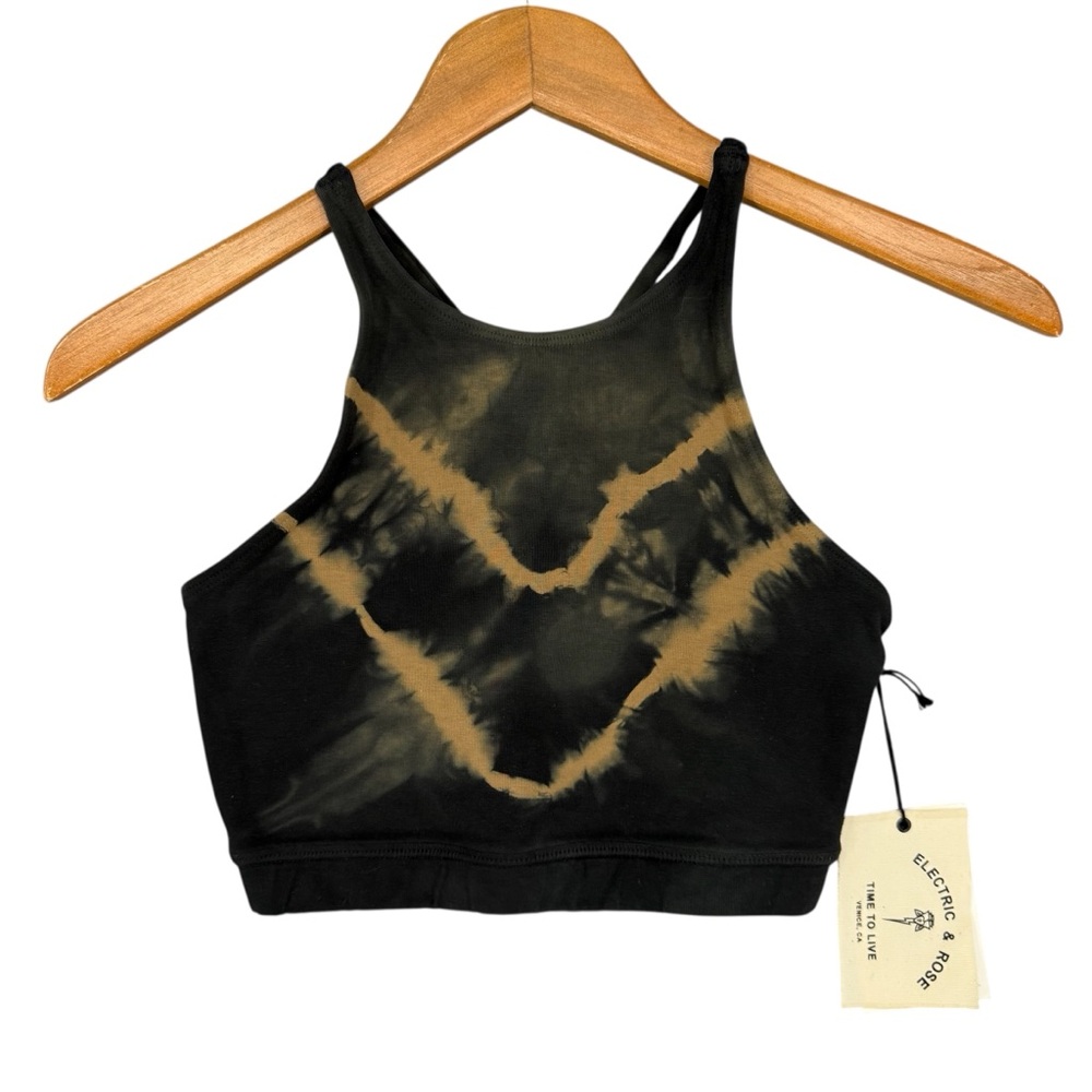 Electric & Rose Grayson Crop Top Tie Dye XS
